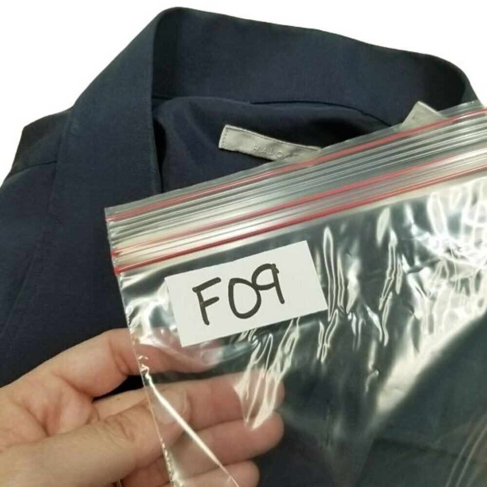 Halogen Mens dress shirt button down Navy Blue EUC 17.5 XL - Picture 11 of 11